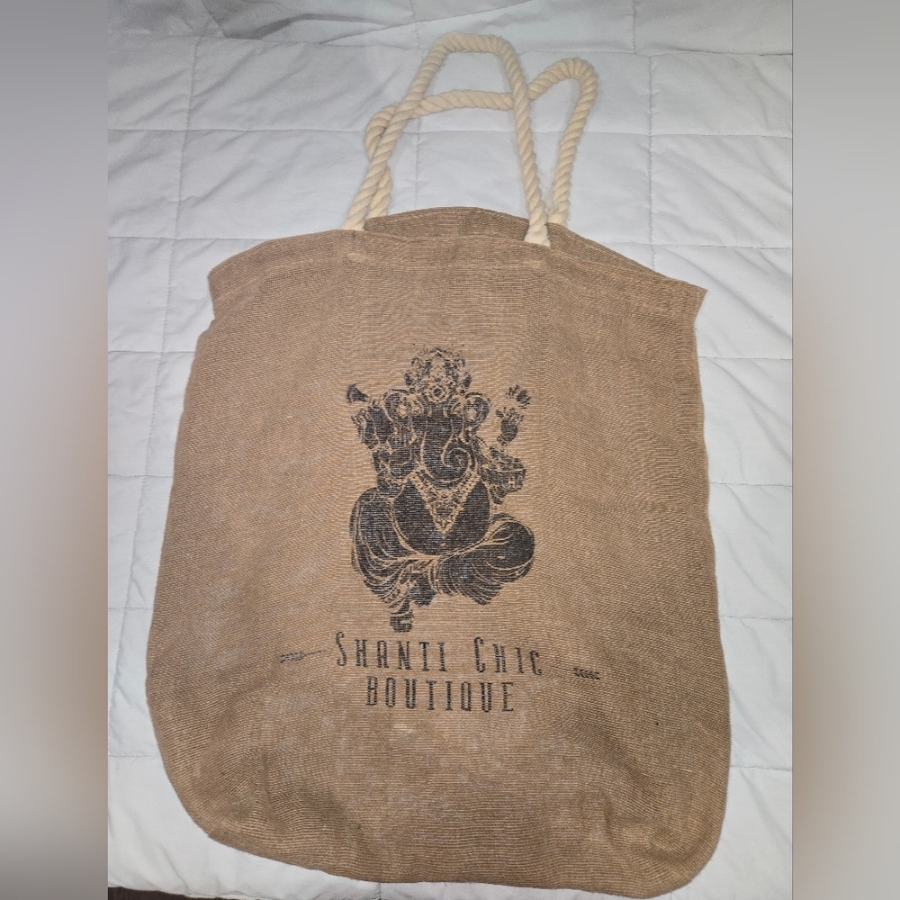 Shanti Chic Boutique Tote Bag with Rope Handles
